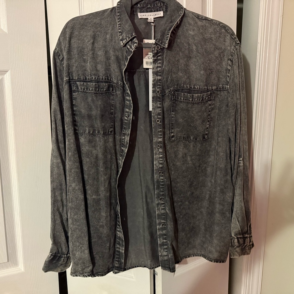 Marshalls Charcoal Denim Shirt